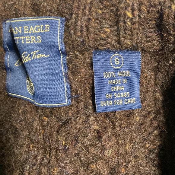 American Eagle Outfitters vintage sweater small brown wool women - Picture 2 of 8